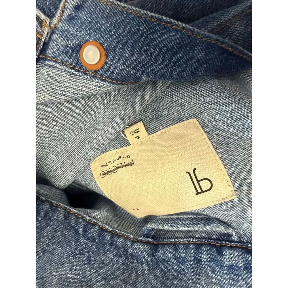 New Anthropologie The Weston Denim Boyfriend Jacket by Pilcro: Star Print Editio - Picture 9 of 15